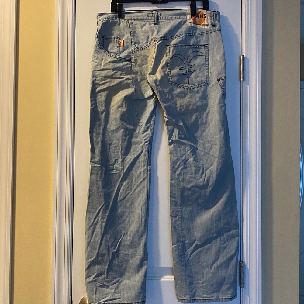 Michiko Koshino Rare Unisex Cotton Logo Jeans Made In Italy 🇮🇹 Never Used